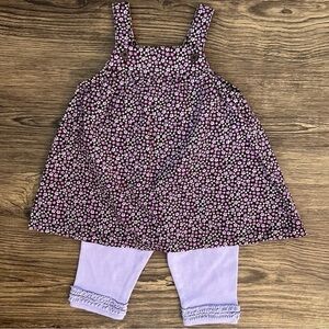 Carter’s Floral Corduroy Jumper Dress Outfit size 9 months